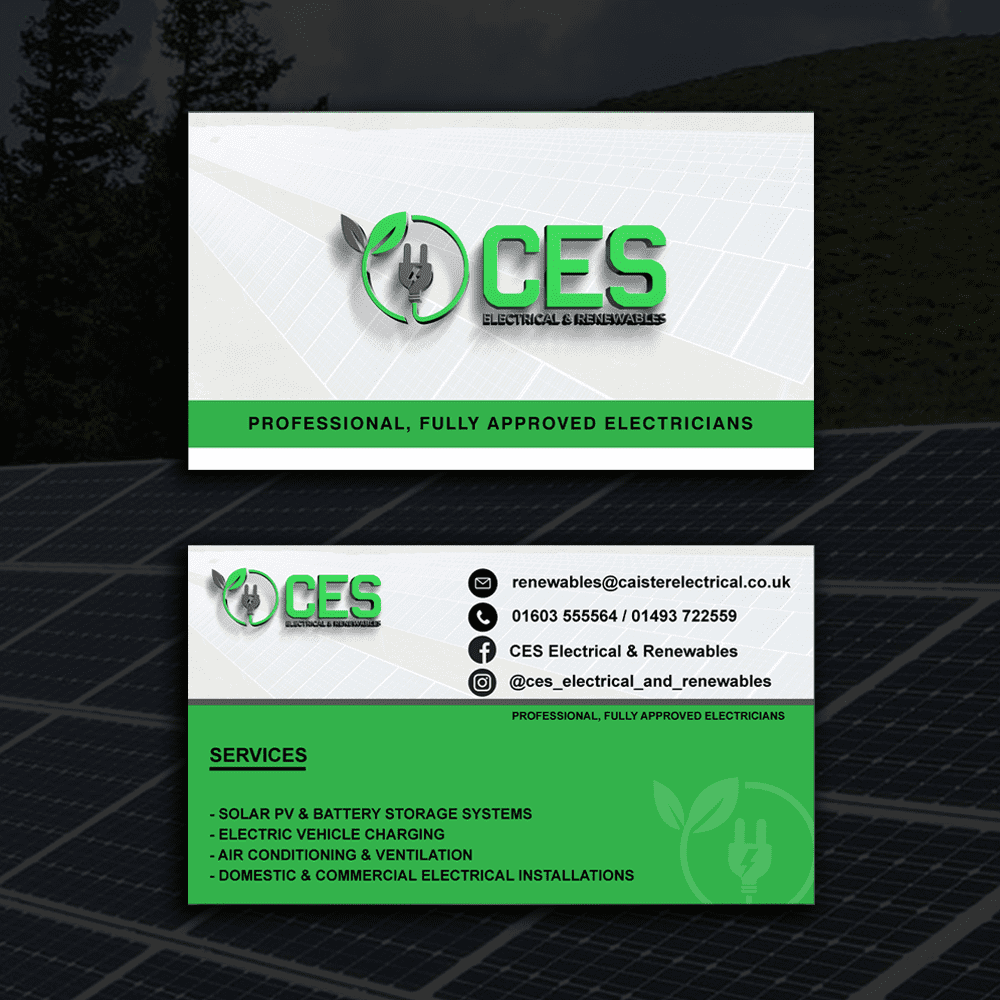 CES Electrical, design work by Luxbranding