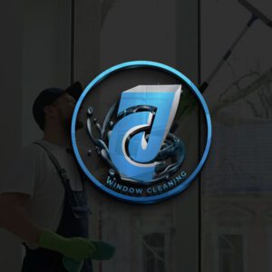 CJ Window Cleaning logo, designed by Luxbranding