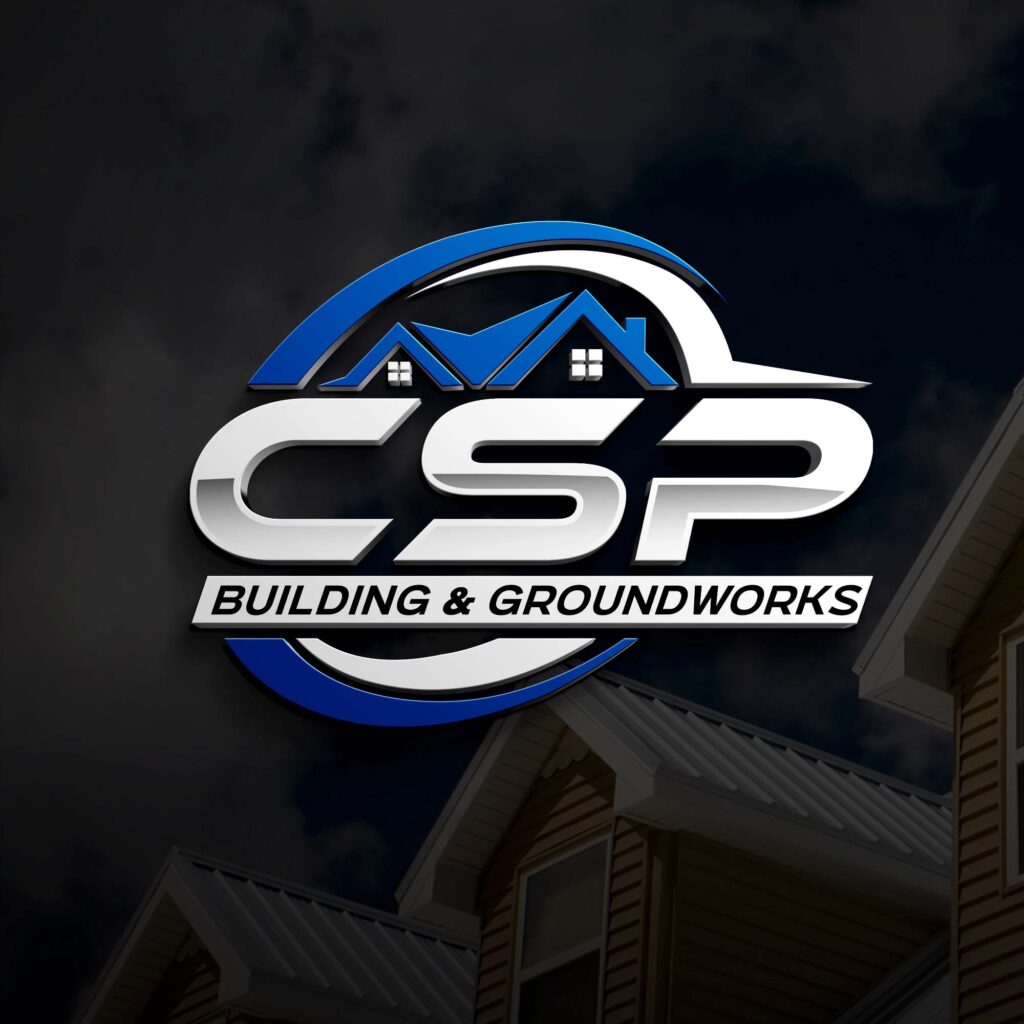 CSP Building Groundworks, design work by Luxbranding