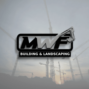 MWF Building Landscaping logo, designed by Luxbranding
