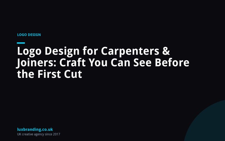 Logo Design for Carpenters & Joiners: Craft You Can See Before the First Cut
