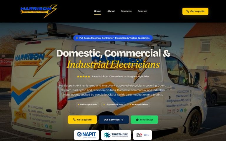 Harrison Property & Facility Services — design by Luxbranding